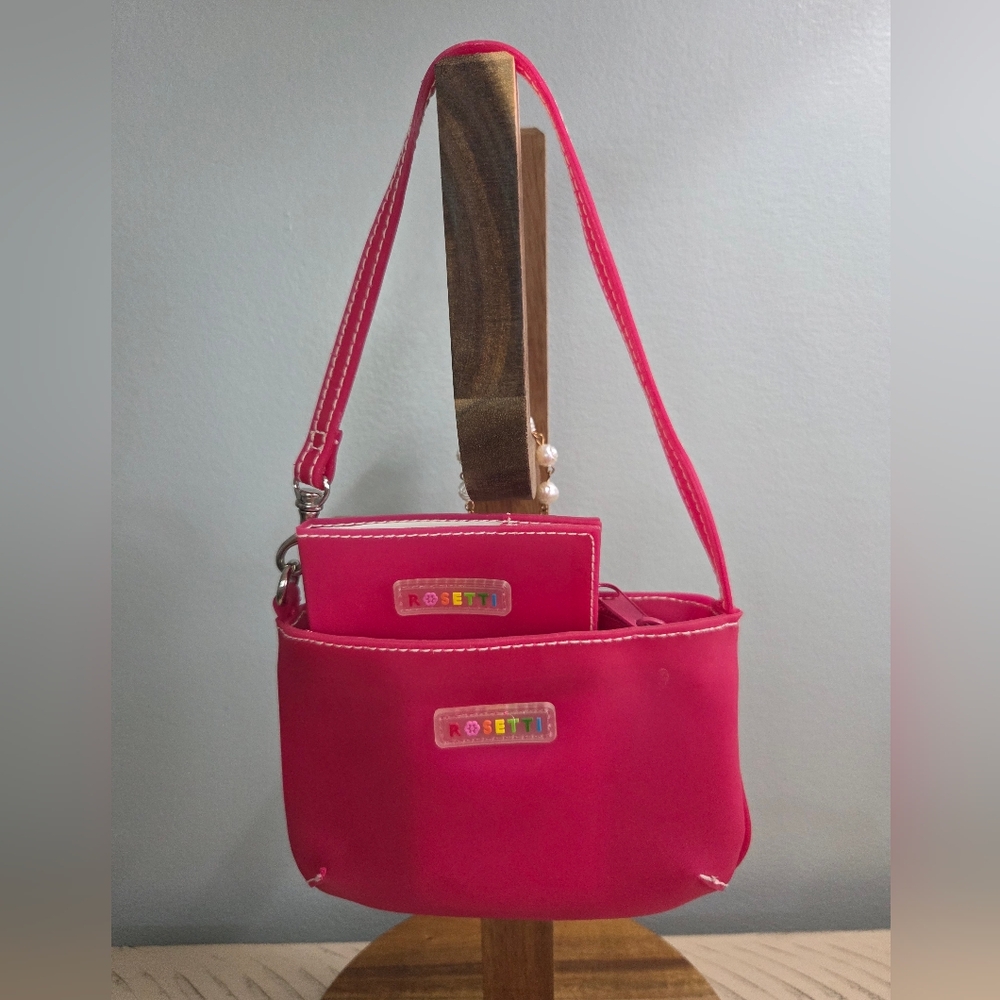 ROSETTI Pink Mini Wristlet Pouch with Matching Notebooks, VTG. EUC